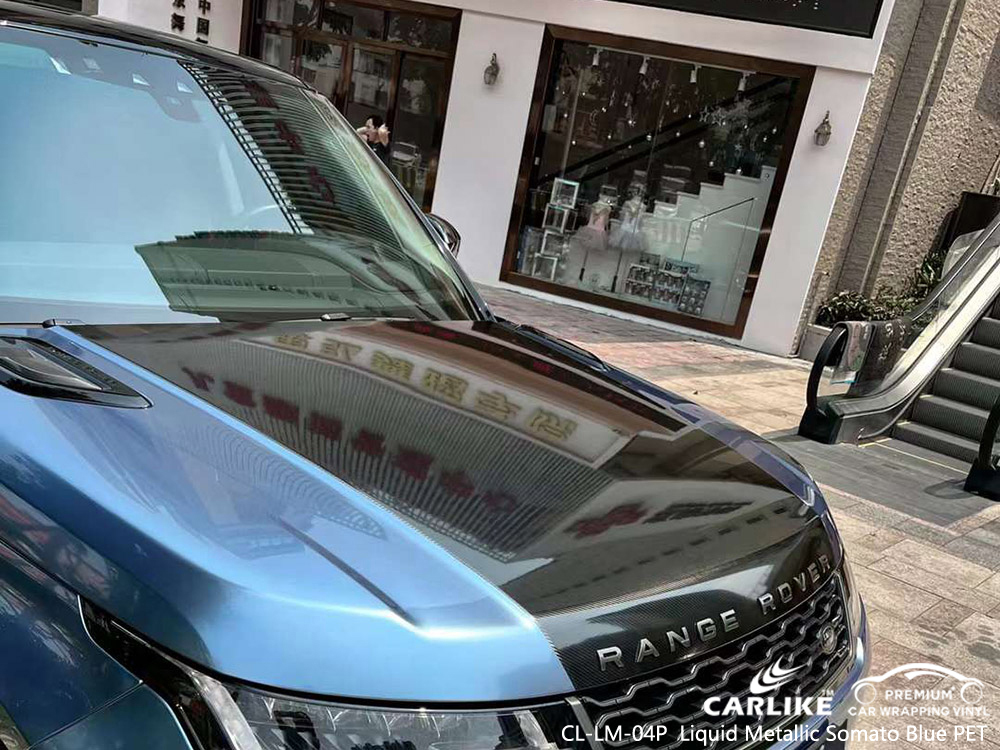 CL-LM-04P Жидкий металлик Somato Blue PET автомобильная виниловая пленка завод для RANGE ROVER